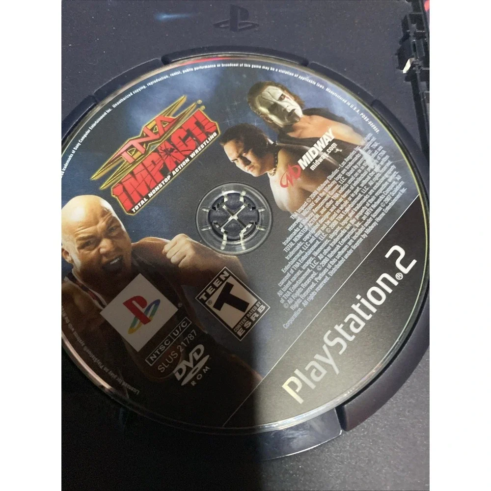 TNA Impact! Total Nonstop Action Wrestling Sony PlayStation 2 Game No Manual